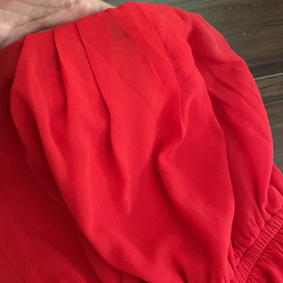 Red Chiffon Jumper - Picture 6 of 7